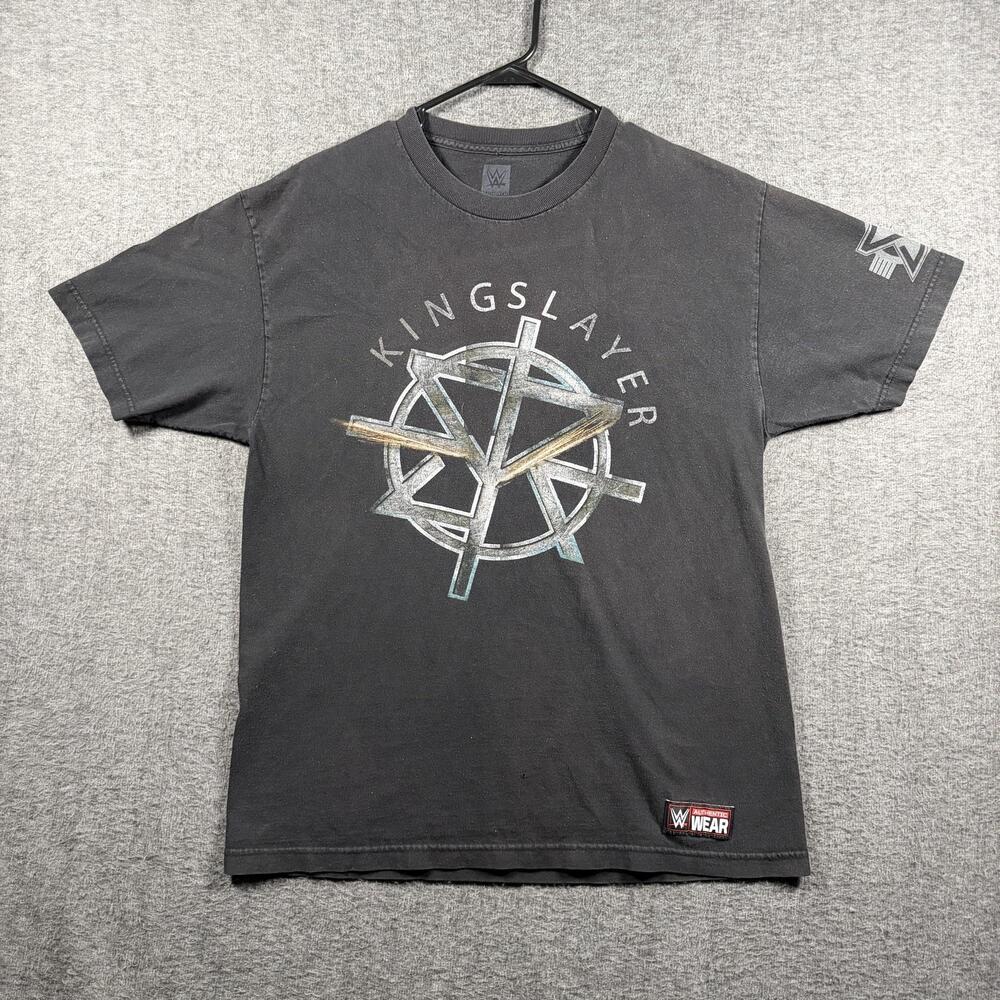 WWE Shirt Mens Large Black Seth Rollins Kingslayer Burn It Down Wrestling OOP